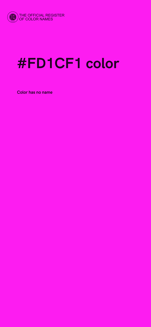 #FD1CF1 color image