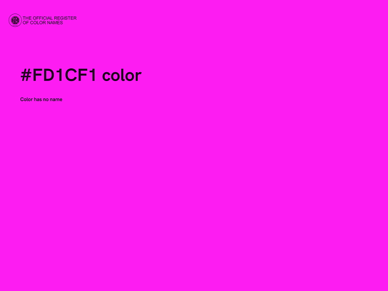 #FD1CF1 color image