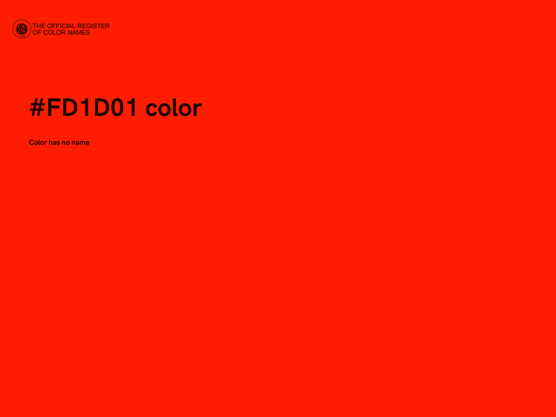 #FD1D01 color image