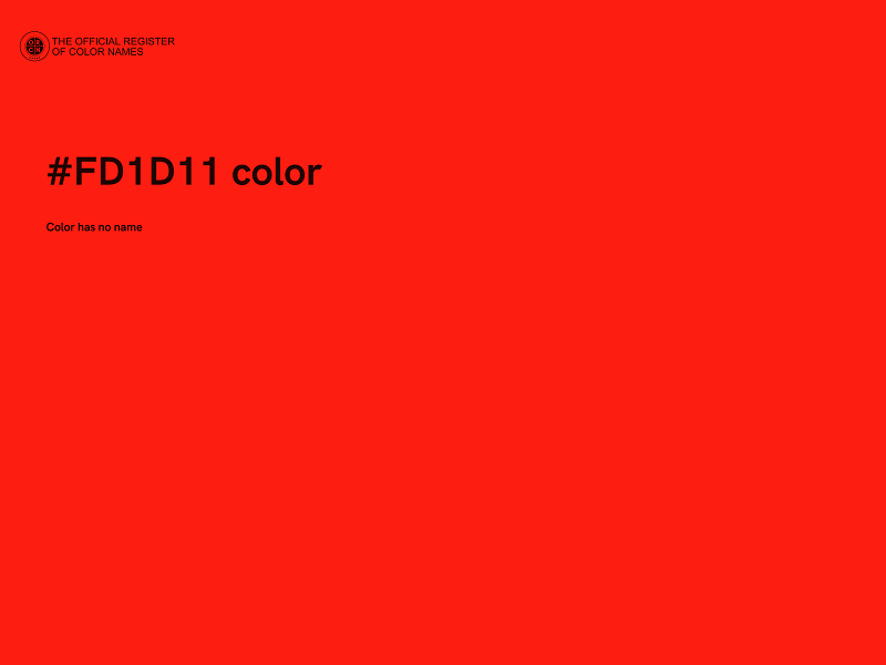 #FD1D11 color image