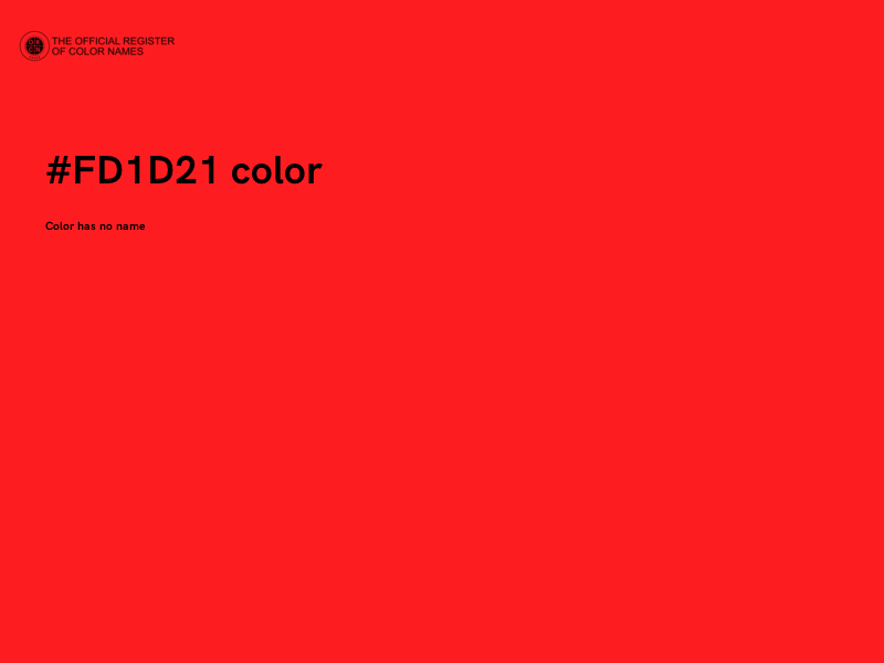 #FD1D21 color image
