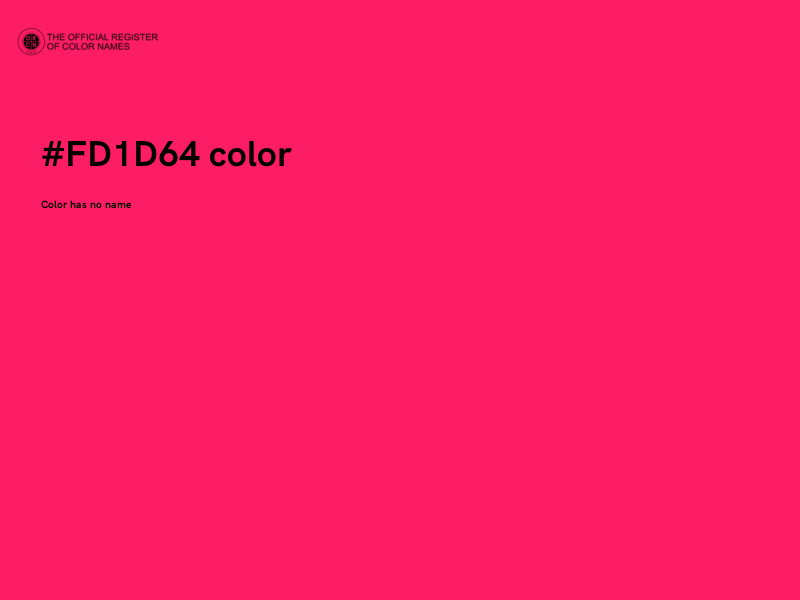 #FD1D64 color image