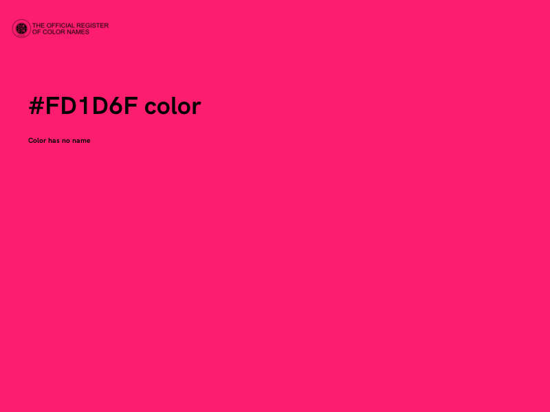 #FD1D6F color image