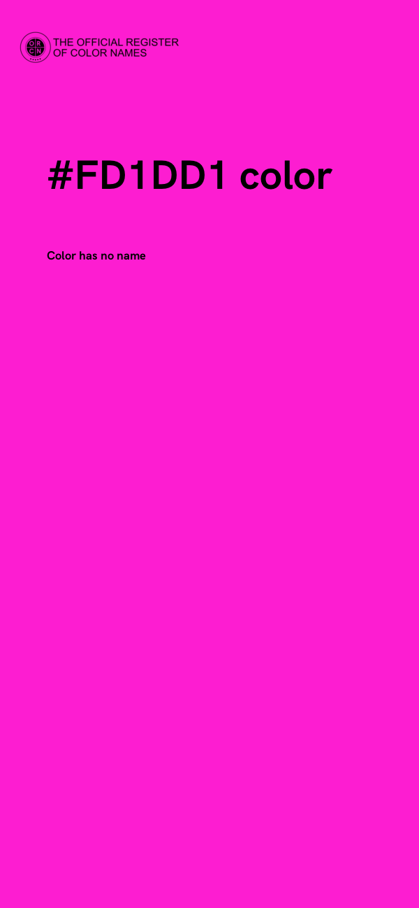#FD1DD1 color image