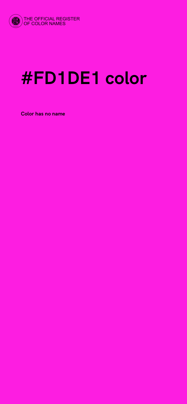 #FD1DE1 color image