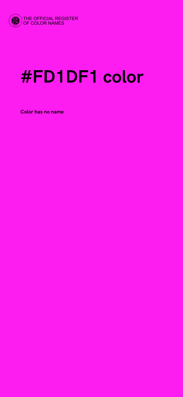 #FD1DF1 color image