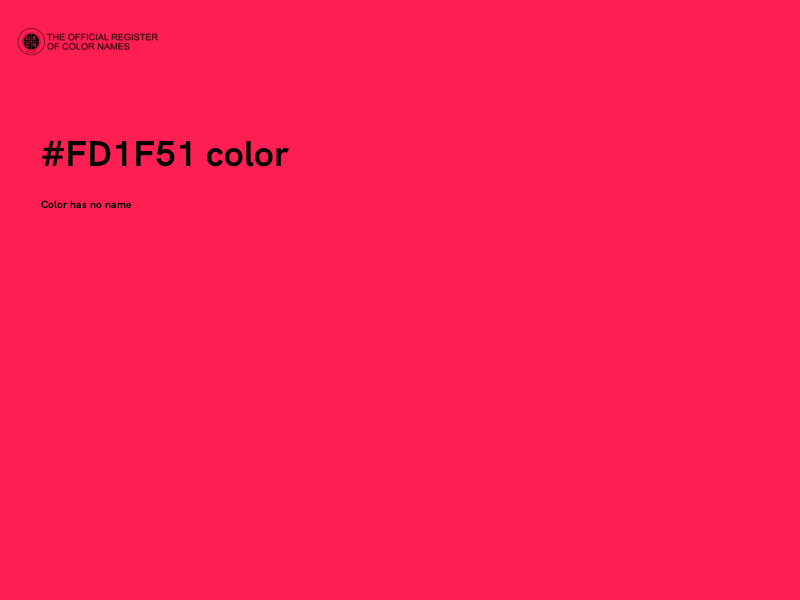 #FD1F51 color image