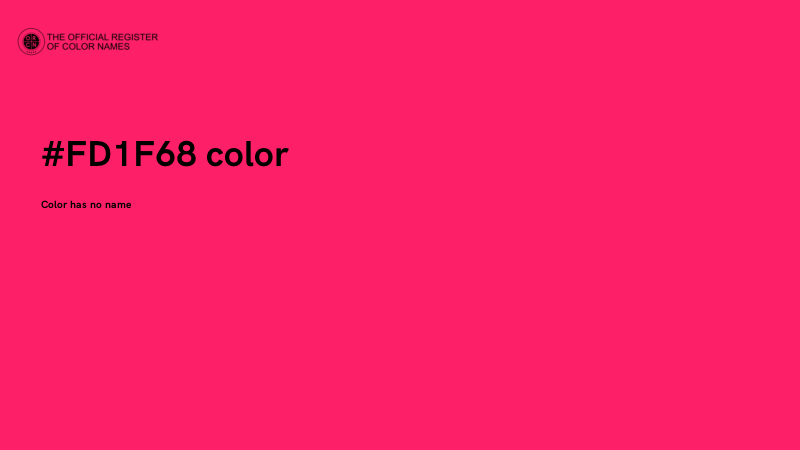 #FD1F68 color image