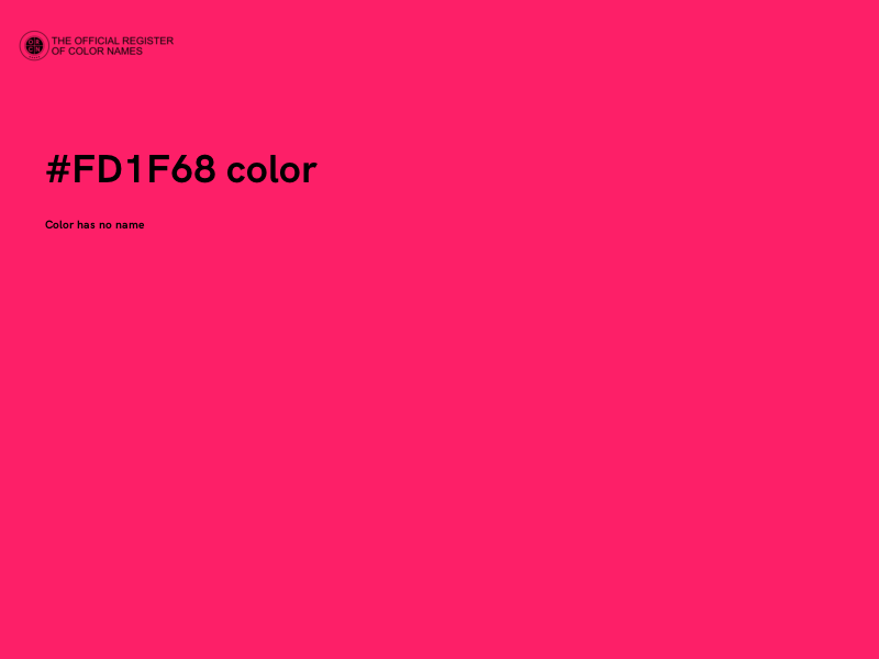 #FD1F68 color image