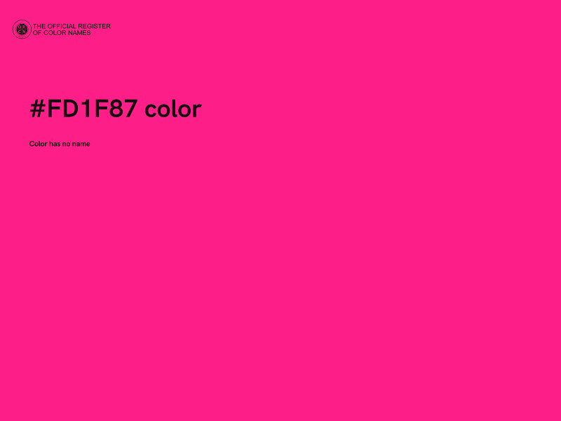 #FD1F87 color image