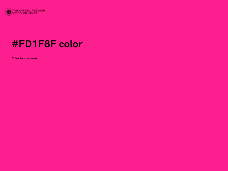#FD1F8F color image