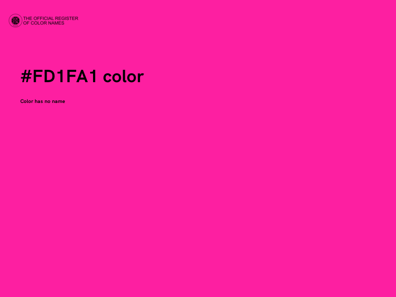 #FD1FA1 color image