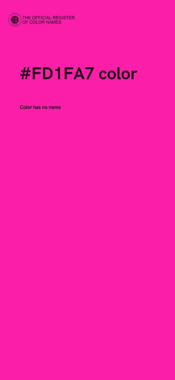 #FD1FA7 color image