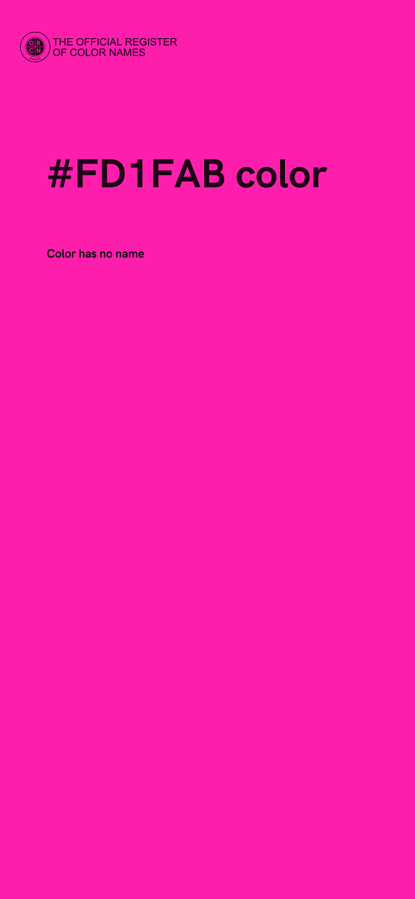 #FD1FAB color image