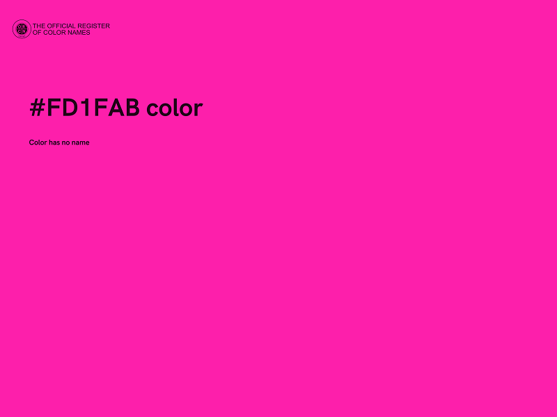 #FD1FAB color image