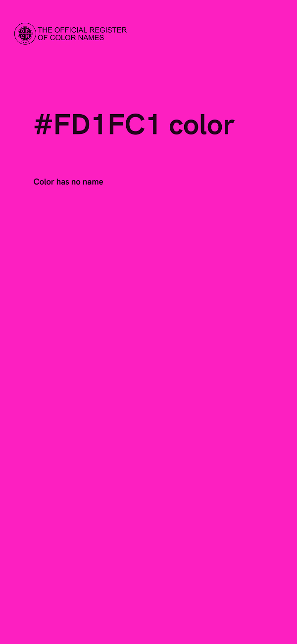 #FD1FC1 color image