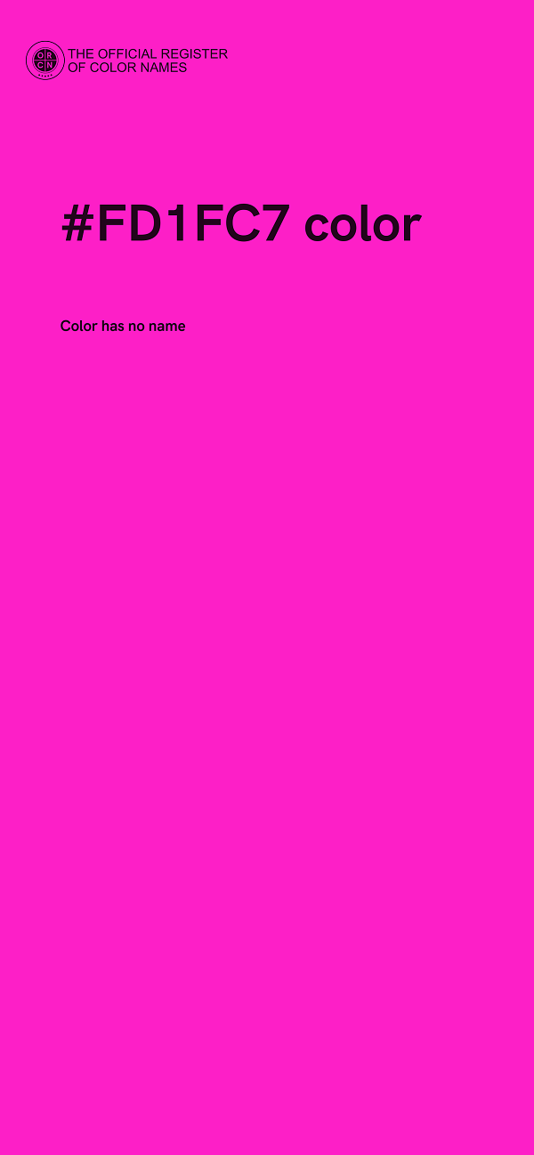 #FD1FC7 color image