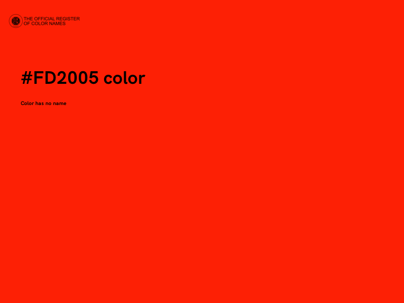 #FD2005 color image