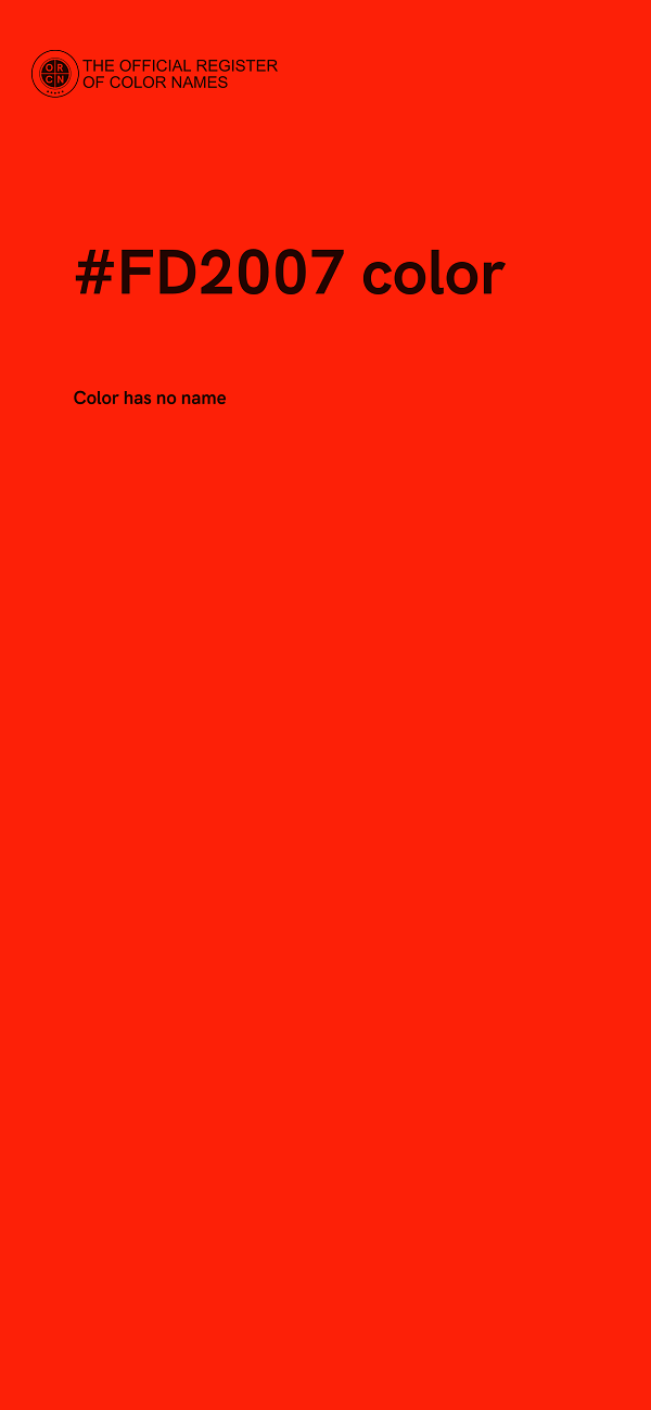 #FD2007 color image