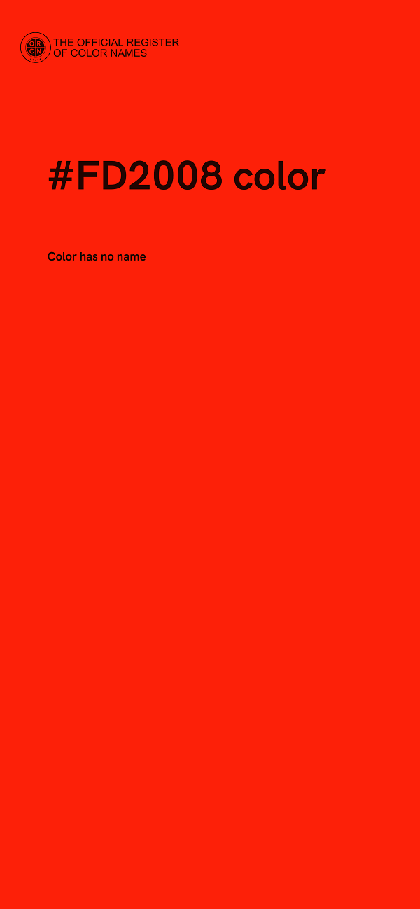 #FD2008 color image