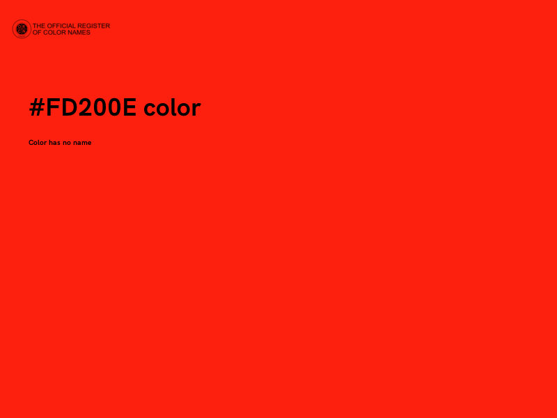 #FD200E color image