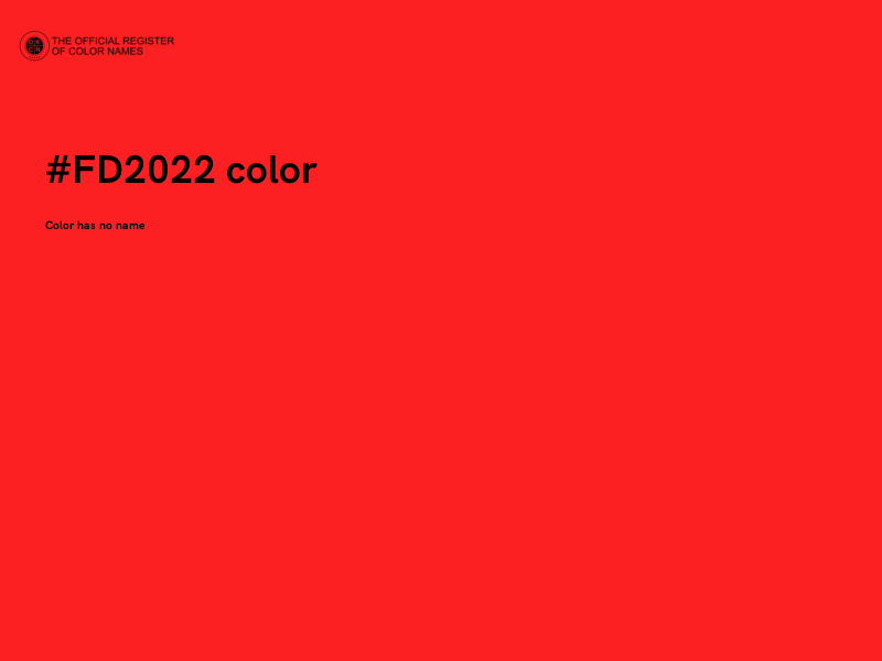 #FD2022 color image
