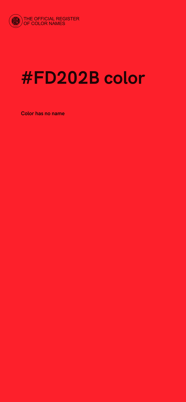 #FD202B color image