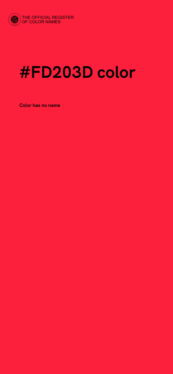 #FD203D color image