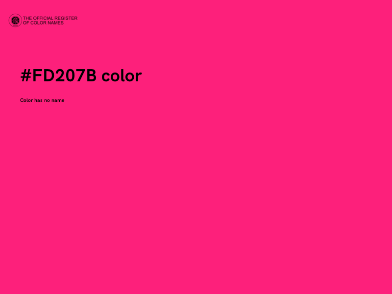 #FD207B color image
