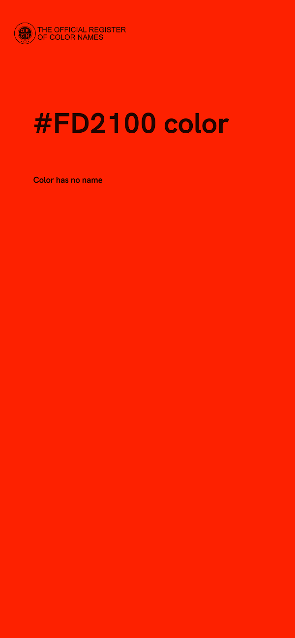 #FD2100 color image