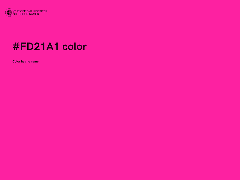 #FD21A1 color image