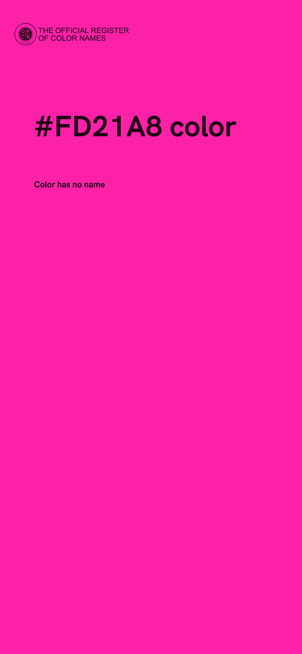 #FD21A8 color image