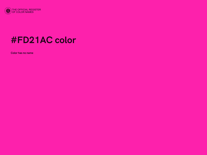 #FD21AC color image