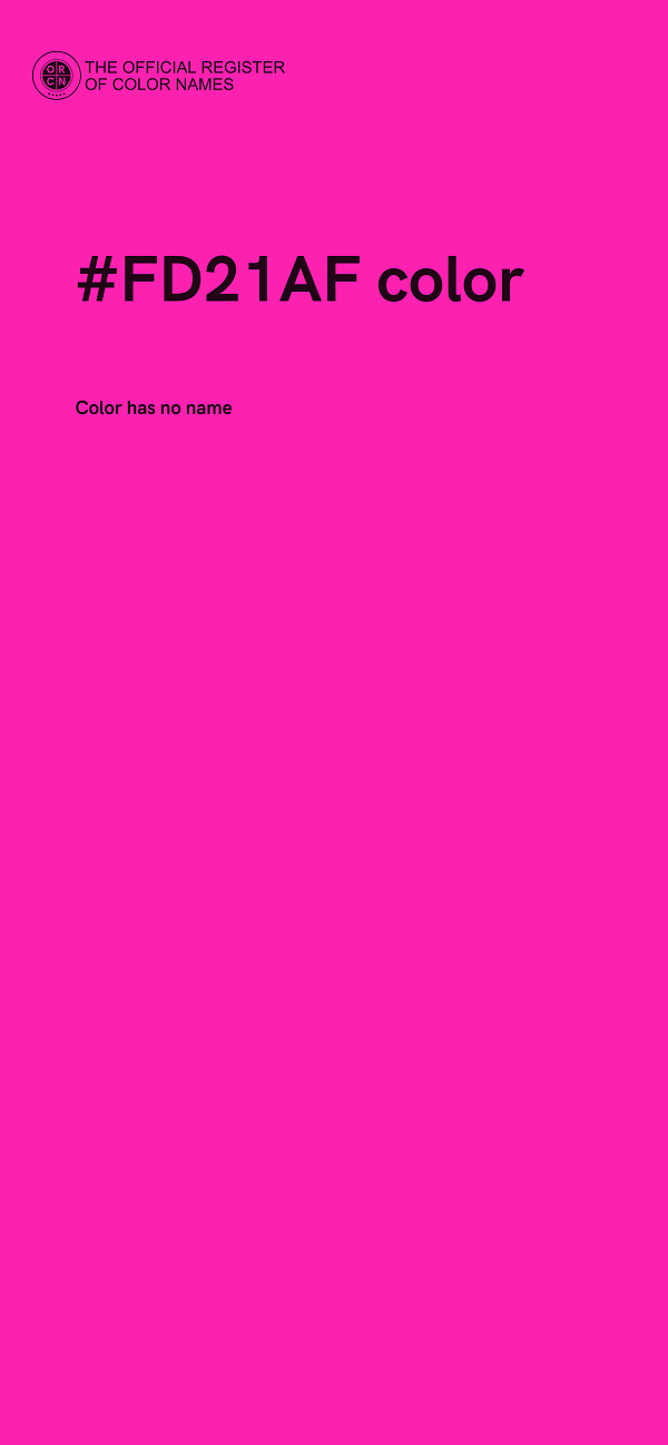 #FD21AF color image