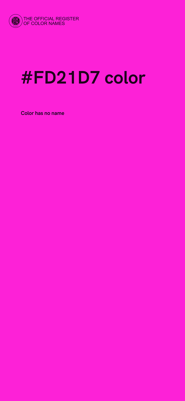 #FD21D7 color image