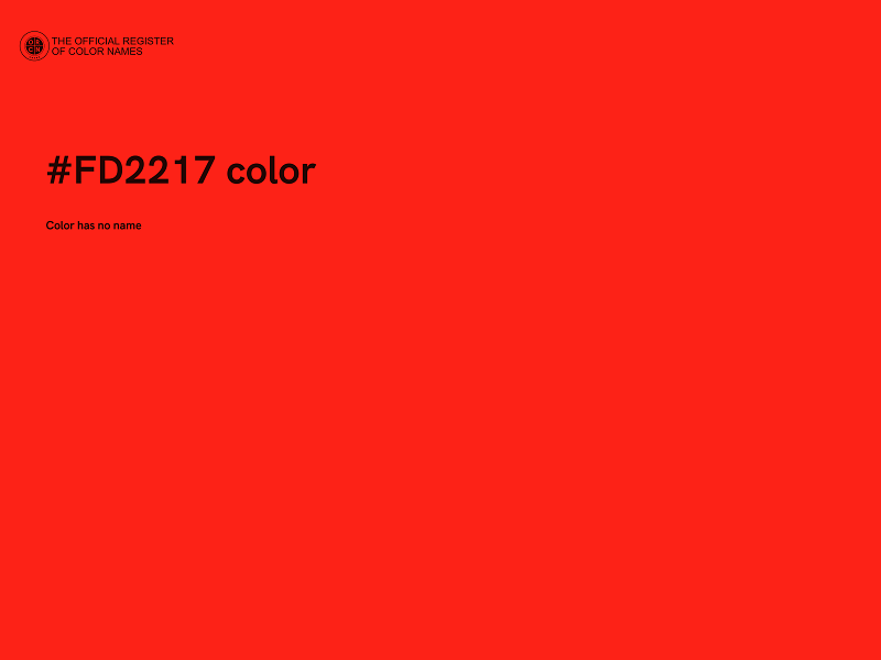 #FD2217 color image