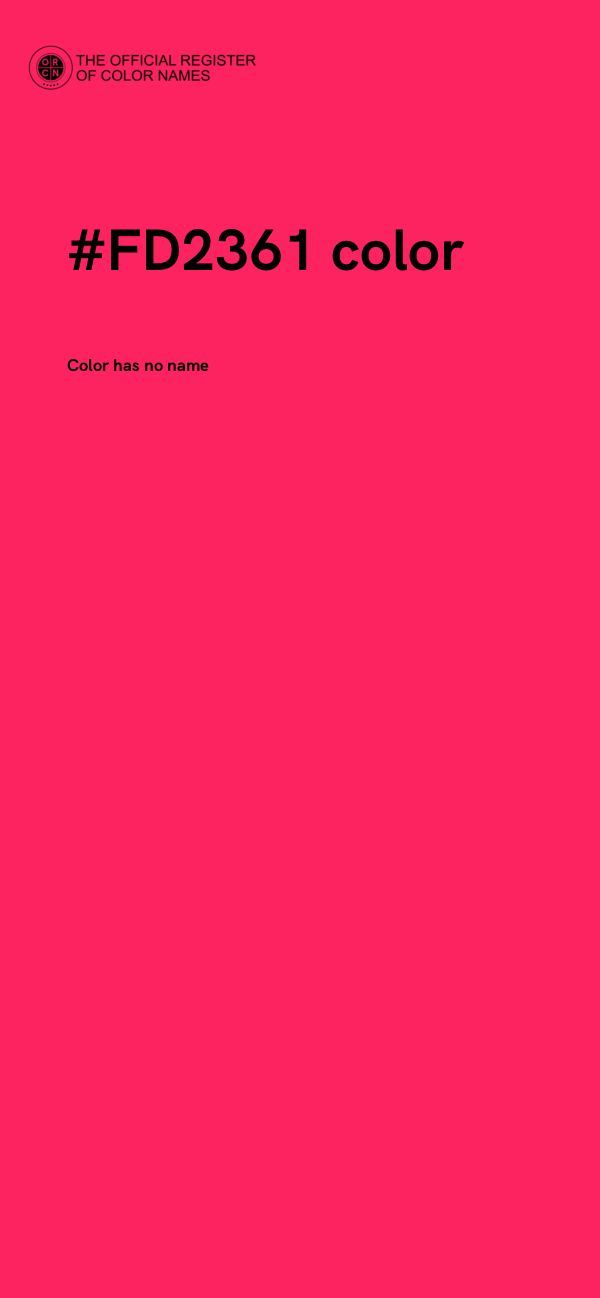 #FD2361 color image