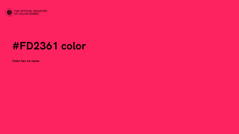 #FD2361 color image