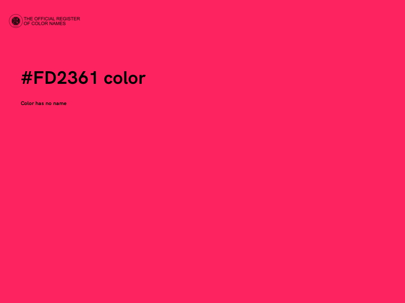 #FD2361 color image