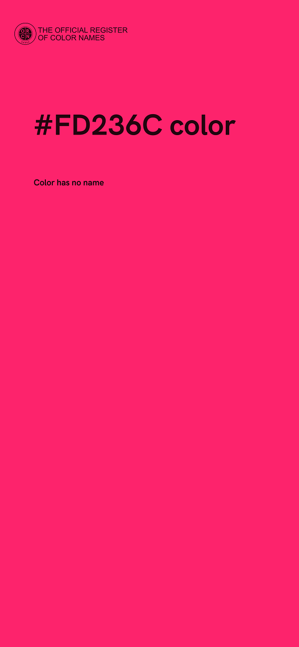 #FD236C color image