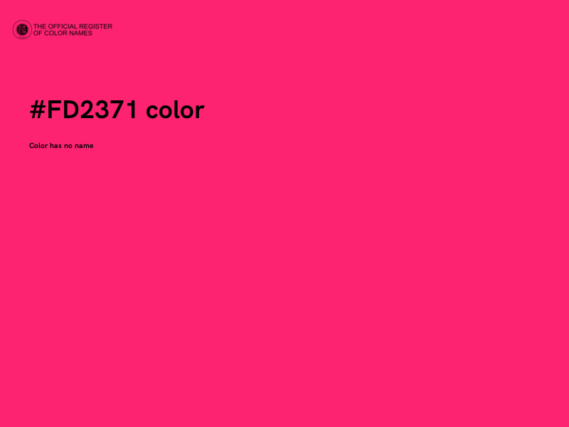 #FD2371 color image