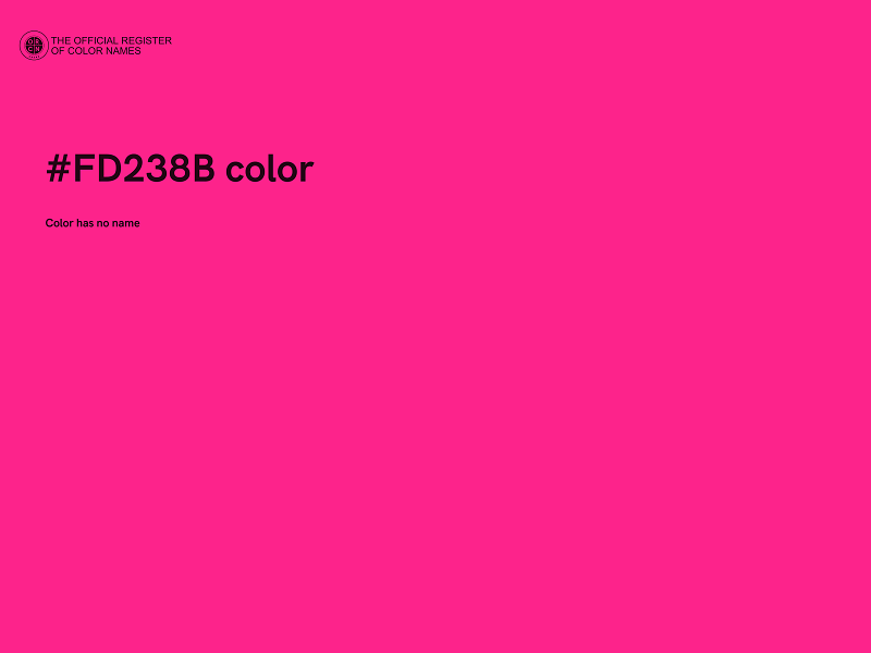 #FD238B color image