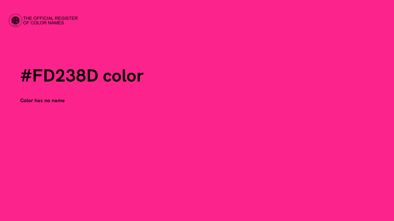 #FD238D color image