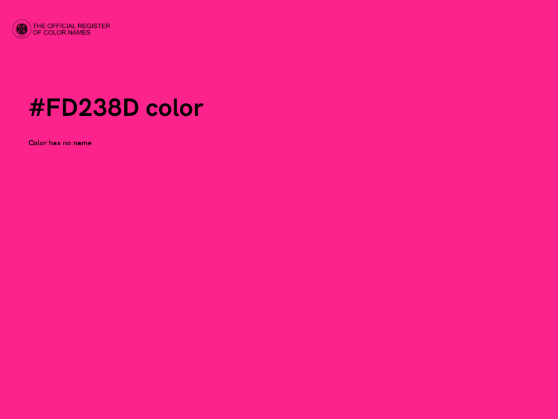 #FD238D color image