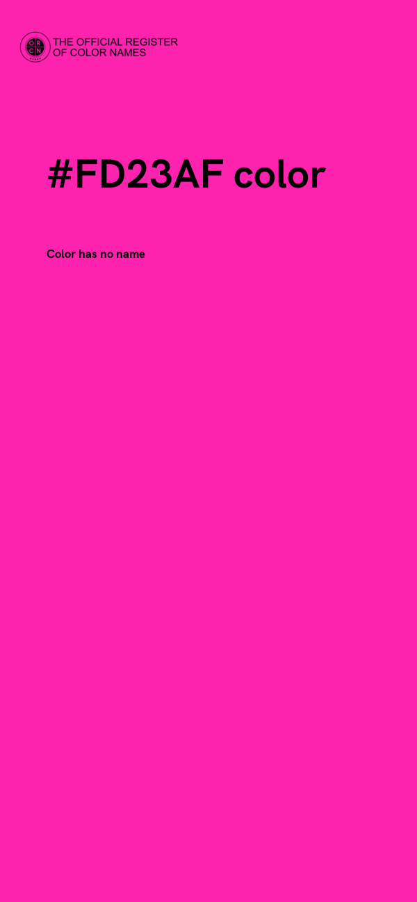 #FD23AF color image