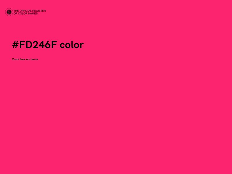 #FD246F color image