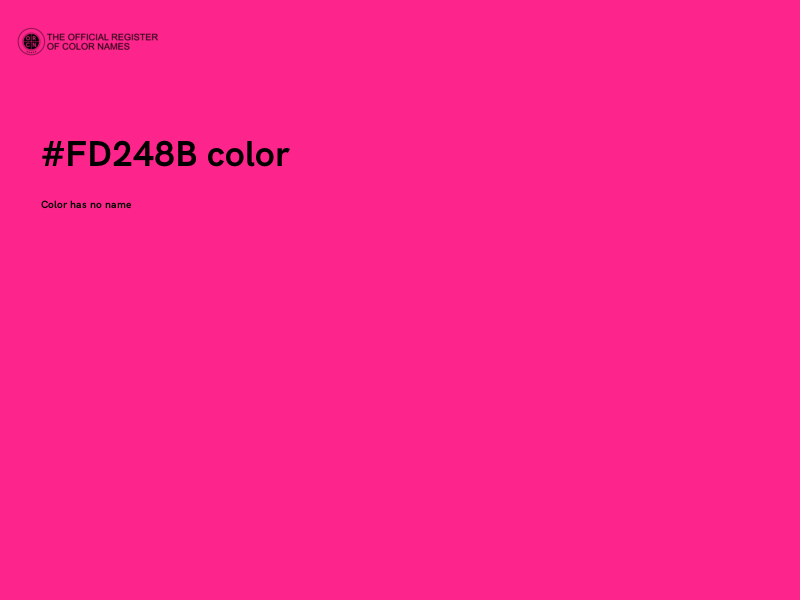 #FD248B color image