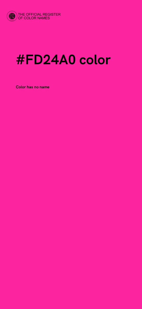 #FD24A0 color image