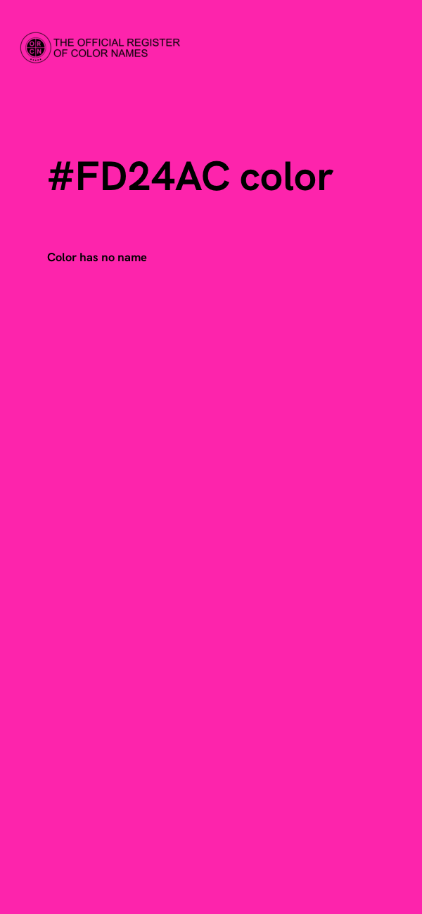 #FD24AC color image