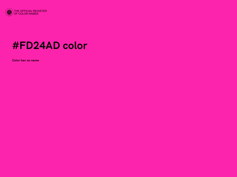 #FD24AD color image